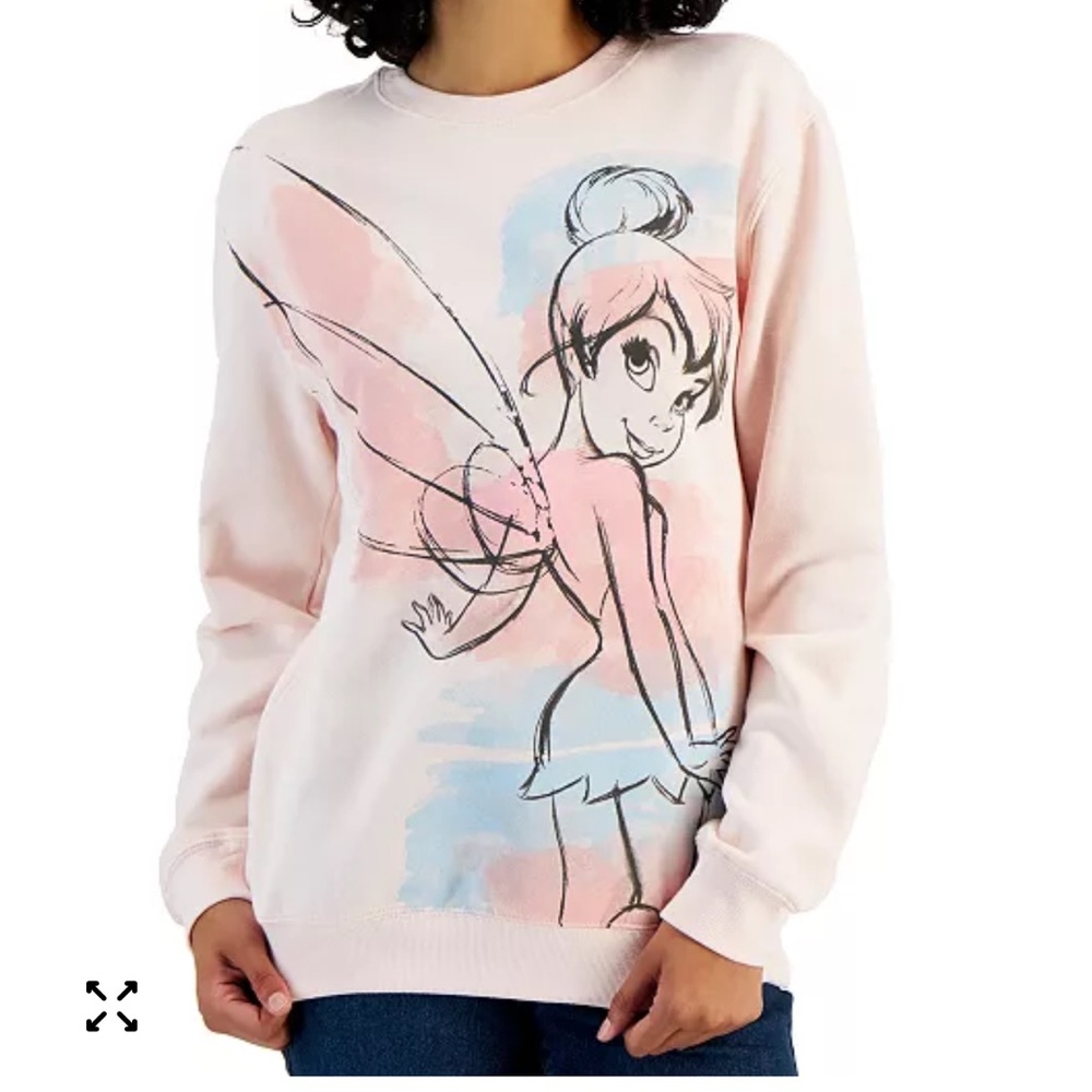 Disney Juniors' Tinkerbell Graphic Crewneck Sweatshirt
